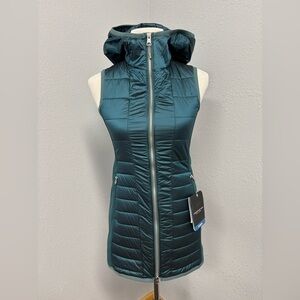 Obermeyer Miriam Teal XSmall Hooded Vest Teal NWT